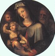 BECCAFUMI, Domenico The Holy Family with Young Saint John dfg oil painting artist